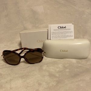 Chloe tortoise shell sunglasses.